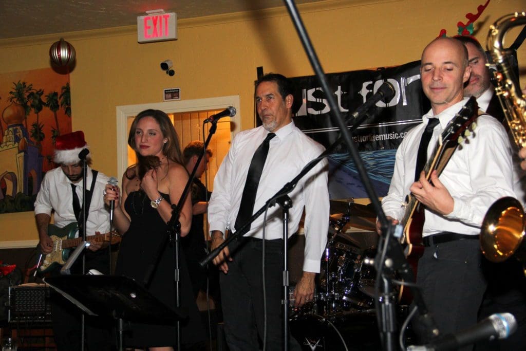 engineers playing in a rock band