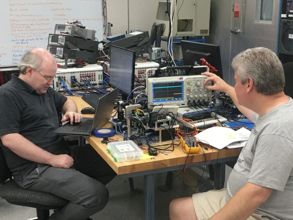 IMG_1514 electronic engineers testing equipment at NOVO