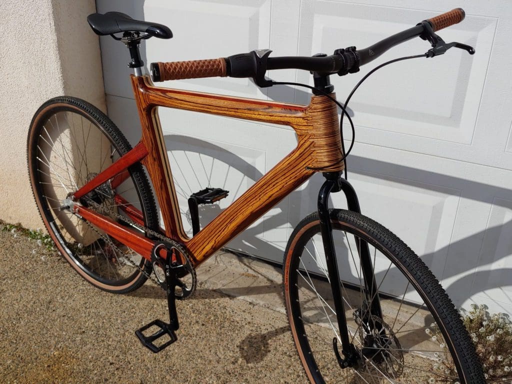 JW Bike ISO 2400w unique wood-framed road bike
