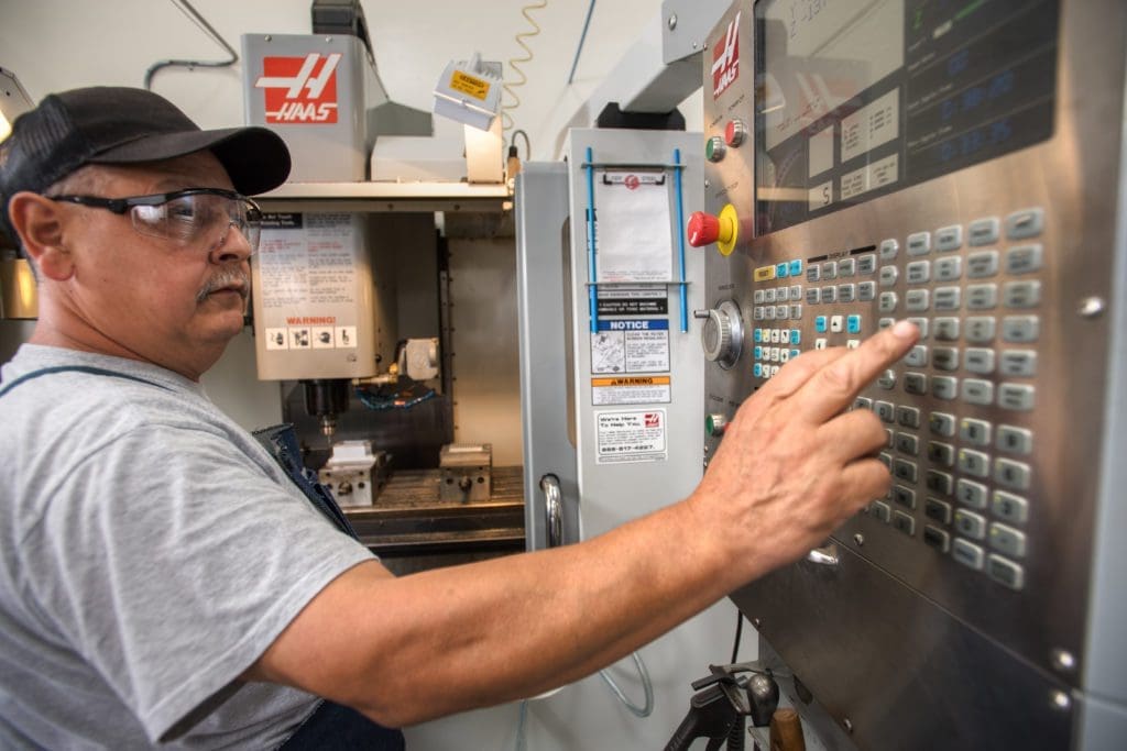 NOV_2962 CNC operator creating product prototype