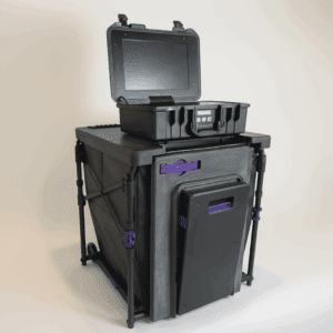 Portable ballot box with scanner