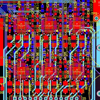 PCB layout of multi-layer circuit board