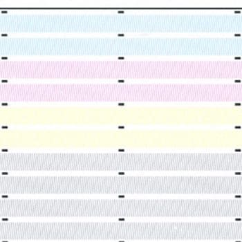 Image analysis plot to detect dead print nozzles