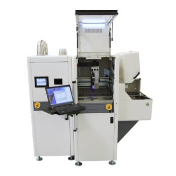 Silicon wafer coating machine front view
