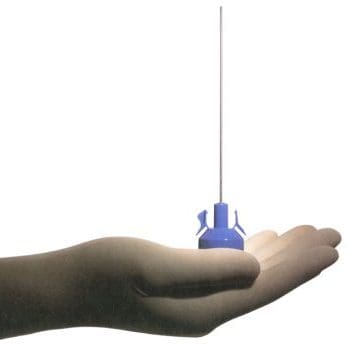 Disposable scope optics held in surgeon's hand